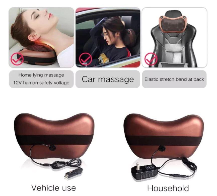Masajeador Shiatsu Portátil 4D con Calor