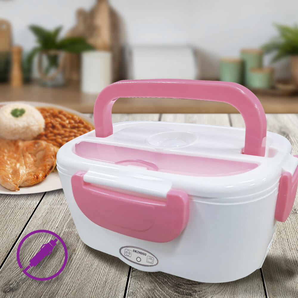 Fiambrera eléctrica de 40 W para llevar comida caliente al trabajo
